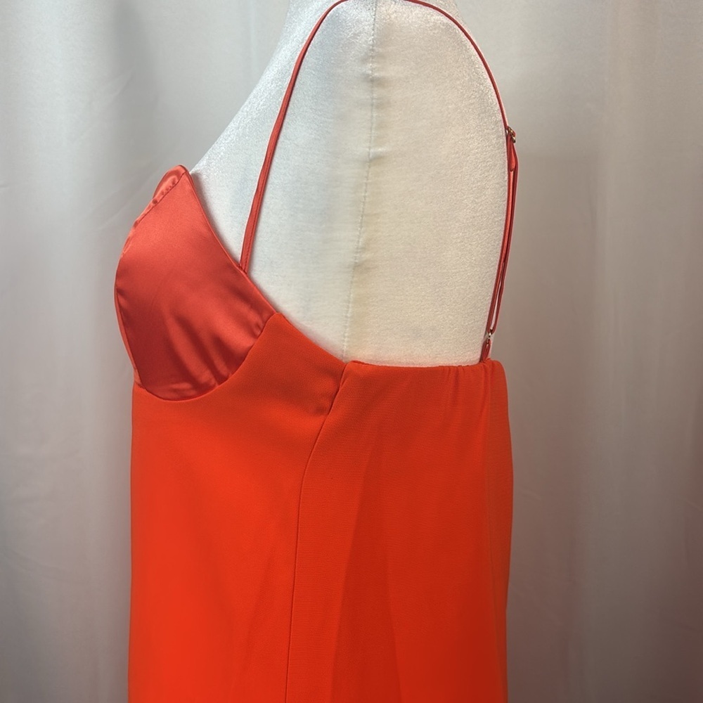 Free People Red Orange Mila Sweetheart Neckline Bustier Mini Dress- NWT - Picture 7 of 13